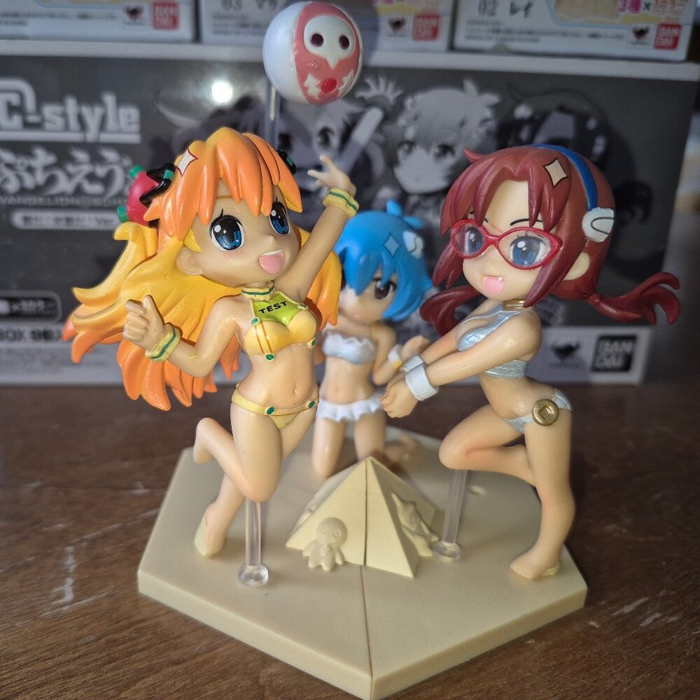 Neon Genesis Evangelion C-Style Petit Eva Summer Swimwear complete set of 3